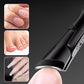 Anti-splash angled nail clipper with wide opening