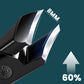 Anti-splash angled nail clipper with wide opening