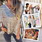 Women's Loose V-Neck Leopard Print Half Sleeve T-shirt