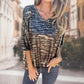 Women's Loose V-Neck Leopard Print Half Sleeve T-shirt