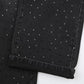 ✨Vaqueros rectos con brillantes y estilo urbano para mujer🛒envío gratis