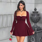 🎅Xmas Sales - 50% OFF🎄Slim-Fit Long Sleeve Bustier Dress