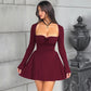 🎅Xmas Sales - 50% OFF🎄Slim-Fit Long Sleeve Bustier Dress