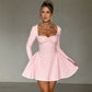 🎅Xmas Sales - 50% OFF🎄Slim-Fit Long Sleeve Bustier Dress