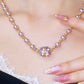 💖HOT SALE 53% OFF💖✨Elegant Imitation Pearl Necklace with Sparkling Magnetic Rhinestone Ball