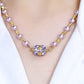 💖HOT SALE 53% OFF💖✨Elegant Imitation Pearl Necklace with Sparkling Magnetic Rhinestone Ball