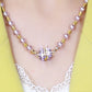 💖HOT SALE 53% OFF💖✨Elegant Imitation Pearl Necklace with Sparkling Magnetic Rhinestone Ball