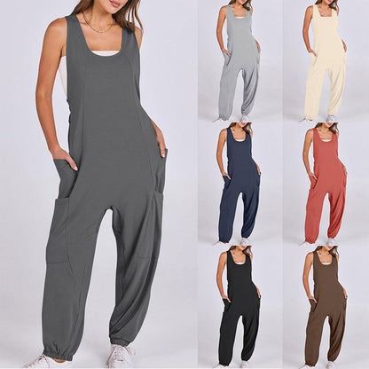 🔥hot sale🔥 - Women's Sleeveless Baggy Jumpsuit🎀