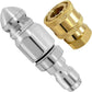 ❄️Summerfresh 50% OFF!💦High-Pressure Drain Jetting Nozzle – Stainless Steel 1 Forward + 6 Rear Jets with 1/4" Quick Connect