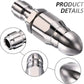 ❄️Summerfresh 50% OFF!💦High-Pressure Drain Jetting Nozzle – Stainless Steel 1 Forward + 6 Rear Jets with 1/4" Quick Connect
