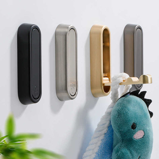 🎃Halloween Deal 50% OFF!🏠Space-Saving Foldable Wall Hook – 90° Aluminium Robe & Towel Hook
