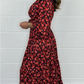 💃LAST DAY SALE 49% OFF🏝️Women Printed Sexy Deep V-neck Dress