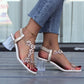 🎁Hot Sale 50% Off⏳Fashion Elastic Women's Sandals with Rhinestones