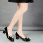 Shiny high heel shoes with bow for women