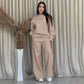 🌸Hot Sale 56% Off🌸Fashionable solid color two-piece suit