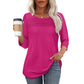🧚‍♀️Last Day 50% OFF🤩2025 Women's 3/4 Length Sleeve Top Pleated Front T-Shirt