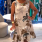 Women's Fashion Sleeveless Printed Dress