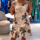 Women's Fashion Sleeveless Printed Dress