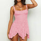 Women's Mini Sleeveless Lace Cami Dress