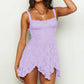 Women's Mini Sleeveless Lace Cami Dress