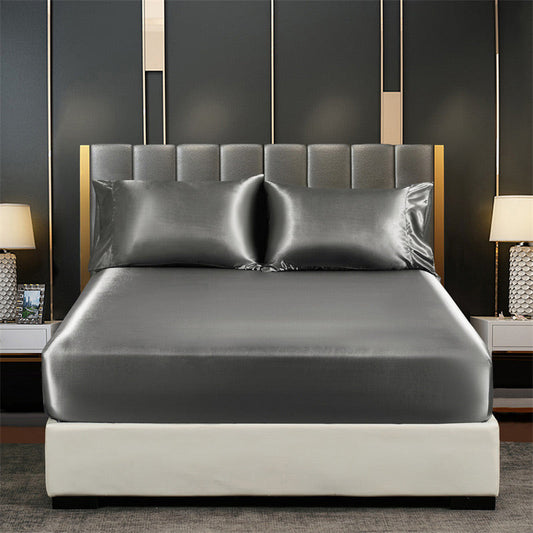 🛏️ Enjoy 50% off now! Faux satin sheets—silky-smooth, breathable, and hypoallergenic—for a cool, luxurious, and restful sleep. 🌙✨