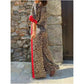 🌸Spring Hot Sale 49% OFF💐 Women's 2-Piece Leopard Print Outfit Button-Down Shirt & Wide-Leg Pants