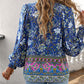 💖Last day sale. 50% off💖Feminine fashion printed V-neck long sleeve shirt