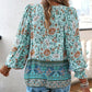 💖Last day sale. 50% off💖Feminine fashion printed V-neck long sleeve shirt