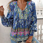 💖Last day sale. 50% off💖Feminine fashion printed V-neck long sleeve shirt