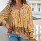 💖Last day sale. 50% off💖Feminine fashion printed V-neck long sleeve shirt