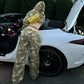 Trendy Camouflage Sweatshirt Set