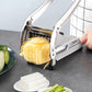 🔪 50% Off! 🥒 Potato and Cucumber Slicer – Stainless Steel – 4 Suction Cups & Professional-Grade Blades – Designed for the Kitchen