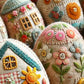 Patchwork Felt Easter Egg House DIY Kit