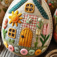 Patchwork Felt Easter Egg House DIY Kit