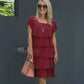 🔥HOT SALE 49% OFF🔥Women's Casual Wave Cut Ruffle Dress