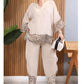 Women’s Color Block Casual Loose Two-Piece Set