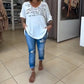 Women's Comfortable Loose V-Neck Top