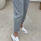 Women’s Solid Short-Sleeve Tops ＆ Pants Two-Piece Set