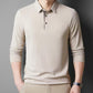 Thick, warm men's shirt with lapel and long sleeves