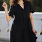 🔥2026 Summer Hot Sale 40% OFF🌈Women's V Neck Ruffle Casual A-Line Flowy Swing Shift Dress
