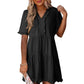🔥2026 Summer Hot Sale 40% OFF🌈Women's V Neck Ruffle Casual A-Line Flowy Swing Shift Dress