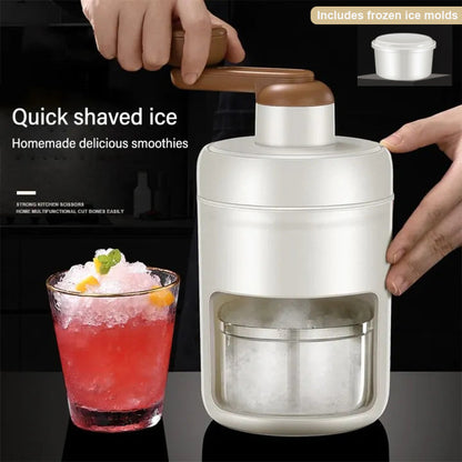 Household Hand Operated Hailstorm Ice Maker
