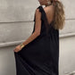 Women's V-Neck Lace Tie Shoulder Dress