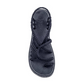 Flat sandals with braided strap for women