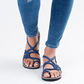 Flat sandals with braided strap for women