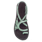 Flat sandals with braided strap for women