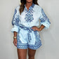 Floral Print Shirt & Shorts Two-Piece Set