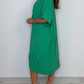 💖Limited Sale 50% OFF💖Short Sleeve Maxi Dress With Knot Detail