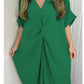 💖Limited Sale 50% OFF💖Short Sleeve Maxi Dress With Knot Detail