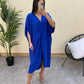 💖Limited Sale 50% OFF💖Short Sleeve Maxi Dress With Knot Detail